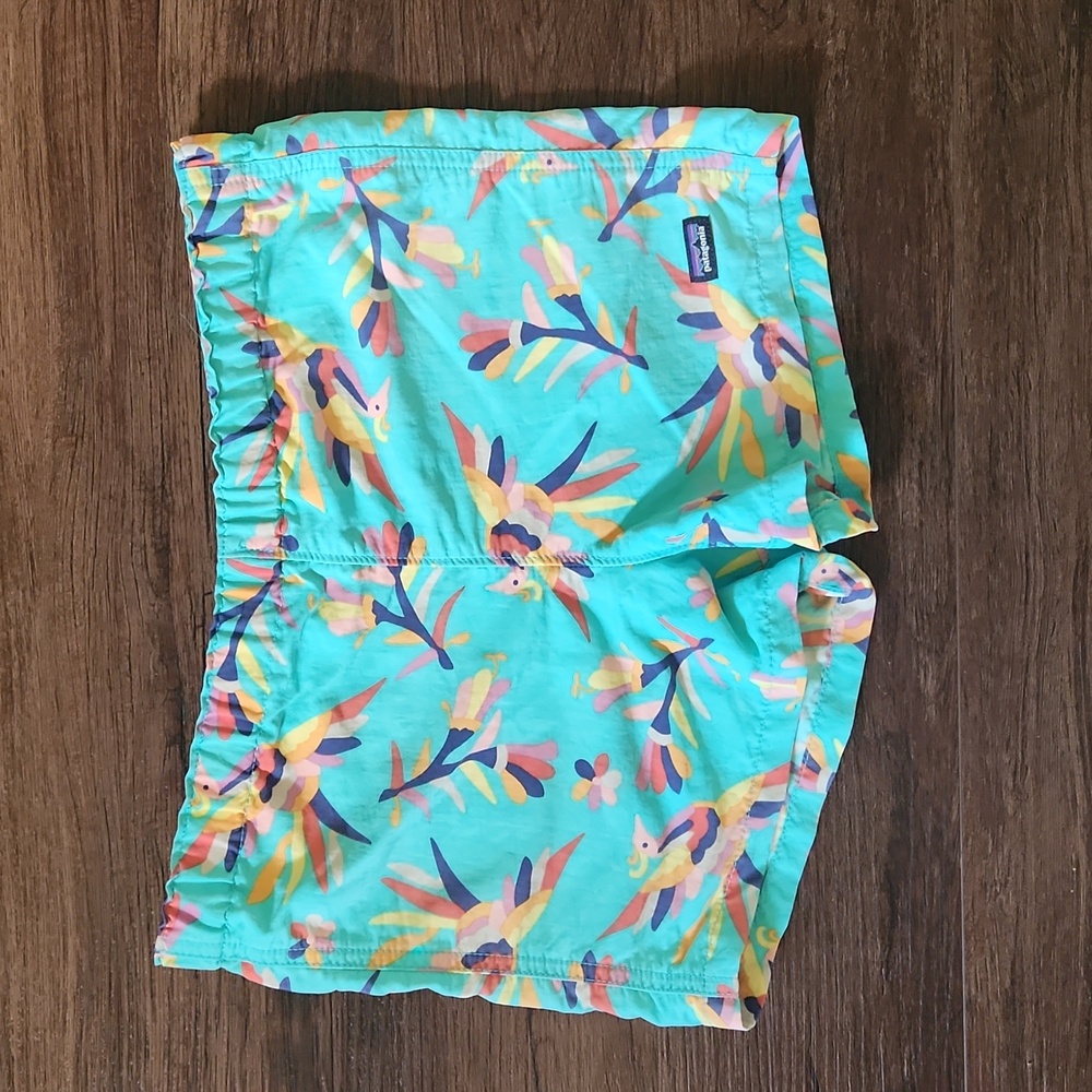 Toddler Girl Patagonia Aqua Blue Bird Short 5T